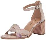 Lucky Brand Women's Sarwa Ankle Strap Sandal Heeled, Multi, 7.5