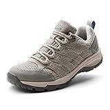 NORTIV 8 Women's Hiking Shoes Lightweight Breathable Mesh Walking Sneakers Outdoor Work Shoes Light Grey 9 M US SNHS222W-W