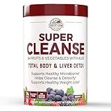 COUNTRY FARMS Super Cleanse, Super Juice Cleanse, Supports Healthy Digestive System, 34 Fruits and Vegetables with Aloe, Promotes Natural Detoxification, Drink Powder, 14 Servings, 9.88 Ounce