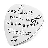 Music Teacher Gifts Guitar Pick Gifts Teacher Gifts for her music Teacher Musical Bronze Guitar Picks & Bass Picks Music Gift For music Teachers Birthday Anniversary Christmas Gift VJT91