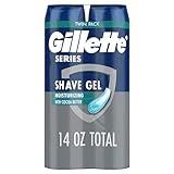 Gillette Series 3X Action Shave Gel, Moisturizing Twin Pack (7 Ounce Each)(Packaging May Vary)