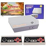 Dliaonew Wireless Retro Game Console, Classic Mini Gaming Console, Built-in 620 Video Games with 2 Classic Wireless Controllers, AV Output 8-Bit Game System - Plug and Play, Nostalgia Gifts for Christ