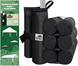 Eurmax USA Weight Bags for Pop up Canopy Outdoor Shelter,Gazebo Instant shelter Leg Canopy Weights, Sand Bags, Set of 4(Black)