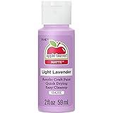 Apple Barrel Acrylic Paint, Light Lavender 2 fl oz Classic, Easy To Apply DIY Arts And Crafts, Art Supplies With A Matte Finish