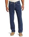 Lee Men's Relaxed Fit Straight Leg Jean, Medium Stone, 36W x 30L