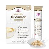 Oat Milk Coffee Creamer, Sweetened 10ct Carton by JOI - Superfood, Vegan, Dairy Free, Plant Based, Kosher, Shelf-Stable, Barista, Fortified with Calcium. Use in Coffee or Protein Shakes. Single Serve.