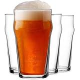 Baalaka Beer Glasses 16 oz, Pint Glasses Set of 4, Pilsner Beer Glasses, Wheat Beer Glasses, Glasses Drinking Set, Glassware Gift for Men