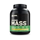 Optimum Nutrition Serious Mass, Weight Gainer Protein Powder, Mass Gainer, Vitamin C and Zinc for Immune Support, Creatine, Banana, 6 Pound (Packaging May Vary)