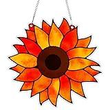 Sun Flower Craft for Kids Stained Glass Craft for Kids Sunflower Glass Made Easy Activity Kit Decorations Sun Flower Suncatcher Kits Girls Boys Home Classroom Indoor Art Game Activities Favors