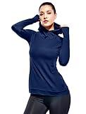 Lightweight Hoodies for Women Pullover Long Sleeve Hooded Workout Running Shirts Athletic Tops(L, Blue)