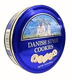 Heavenly Bites Danish Style Butter Cookies in Metal Tin 12 Ounce