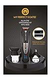 My Perfect Goatee®️ 13-in-1 Mens Grooming Kit - LED Display Beard trimming Kit with Travel Bag, Charging Stand, & More - Waterproof, Cordless Electric Trimmer for Nose, Body, & More – Ideal Gift Set