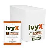 CoreTex Ivy X Pre-Contact Poison Ivy Wipes – Pack of 25 Single-Use Poison Ivy Barrier Wipes – Helps to Prevent Itchy Rashes From Poison Ivy, Poison Oak, & Poison Sumac - Quick Dry & Chalk-Free Formula