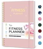 Fitness Workout Journal for Women & Men, A5(5.5" x 8.2") Workout Log Book Planner for Tracking, Progress, and Achieving Your Wellness Goals-Pink