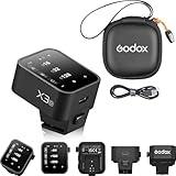 Godox X3 X3O Flash Trigger for Olympus and Panasonic, Touchscreen Interface & Local Controls, Built-in Type-C Charging Battrery, TTL HSS 2.4G Wireless Speedlite Trigger with Storage Bag