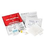 Eldoncard INC Blood Type Test (Complete KIT) - Find Out if You are A, B, O, AB & RH- Results in Minutes - Air Sealed Envelope, Safety Lancet, Micropipette, Cleansing Swab - 1 Pack