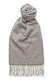 Glen Isla 100% Lambswool Scarf Plain Gray - Made In Scotland