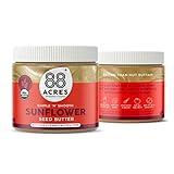 88 Acres Organic Sunflower Seed Butter | Keto-Friendly, Vegan, Gluten Free, Dairy Free, Nut-Free Non GMO Seed Butter Spread | 2 Pack, 14 oz