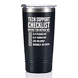 Onebttl Tech Support Gifts Funny Tumbler Coffee Mug, Gifts for Help Desk, Technician, Programmer, Tech Lover, Stainless Steel Insulated 590ml/20oz