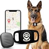 Pet Tracker for Dog, Dog Tracker Smart Pet Location Tracker with Collar Holder, Personalized Smart Item Finder, MFi Certificated Dog Tracking Device, No Monthly Fee, Works with Find My (iOS Only)