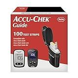 Accu-Chek Guide Glucose Test Strips for Diabetic Blood Sugar Testing (Pack of 100)