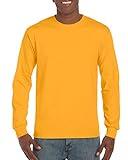 Gildan Adult 6.1 oz 100% Cotton L/S T-Shirt - Gold G240 XL