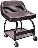 USA Made - Professional HD Mechanic's Seat (HRS) - by Whiteside Manufacturing , seat design may vary .