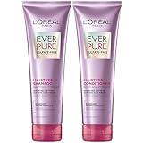 L'Oreal Paris Moisture Sulfate Free Shampoo and Conditioner Set, Hair Care for Color-Treated Hair with Rosemary Botanicals, EverPure, 1 Kit