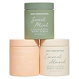 Body Prescriptions Body Scrub Trio (Honey Citrus, Coconut Almond, and Sweet Mint)