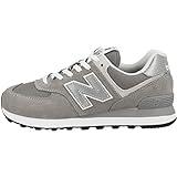 New Balance Women's 574 Core Sneaker, Grey/White, 8.5