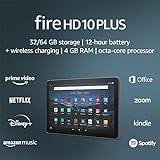 Amazon Fire HD 10 Plus tablet, 10.1", 1080p Full HD, 32 GB, (2021 release), Slate