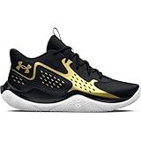 Under Armour Unisex Jet '23, (001) Black/Metallic Gold/Metallic Gold, 11, US