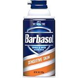 Barbasol Sensitive Skin Thick and Rich Shaving Cream, 10 Ounce Pack of 2