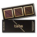 Tabs Chocolate Squares for Couples (1 Box) - Dark Chocolate Bar to Improve Mood - Vegetarian, Gluten-Free for Men & Women