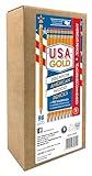 Rose Art U.S.A. Gold Pre-sharpened American Wood Cased #2 HB Yellow Pencils, 96 Pack