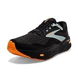 Brooks Men’s Ghost Max Cushion Neutral Running & Walking Shoe - Black/Orange/Cloud Blue - 12 Medium