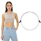 Croptuck Adjustable Band for Women Waist Shirts Crop Top Sweater, Crop Tuck Tool, Pink-L, Suitable for yoga, fitness and other sports