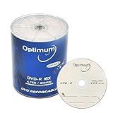 OPTIMUM DVD-R Blank Discs 4.7GB 16X Recordable Disc Branded Logo - 100 Disc (no Container)