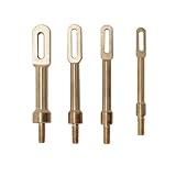 Tipton Solid Brass Slotted Tip Gun Jag 4 Pack with 8-32 Threads for Rifle and Handgun Cleaning and Maintenance