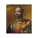 Rapper - Funny Celebrity Art Poster - Faux Oil Painting Print - Novelty Hip Hop Pop Culture Artwork - Rap Gift