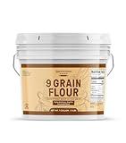 Unpretentious 9 Grain Flour, 1 Gallon, Bread & Dough, Storable, Fresh Homemade Bread