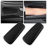 OFBAND 2PCS Elbow Pad Arm Rest for Car,Soft Leather Arm Rest Pillow with One-Piece Molding for Comfortable Support,Universal Car Accessories Car Knee Cushion Car Door Armrest Pads (Black)