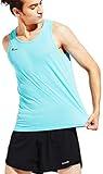 TLRUN Men's Running Tank Top Ultra Lightweight Marathon Singlet Shirts Dry Fit Workout Sleeveless T-Shirts(Medium Light Blue)