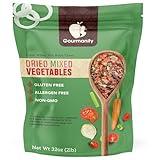 Gourmanity Dehydrated Mixed Vegetables, All Natural Dried Ramen Topping, Adds Color Flavor and Texture to your Vegetable Soups and Stews, 2lb Bag