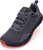 Mens Zero Drop Wide Toe Box Road Running Shoes Size 11 Tennis Athletic Gym Sports Walking Hiking Workout Cross Training Lightweight Width Grey 45