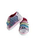 American Fashion World Rainbow Glitter Sneakers for 18-Inch Dolls | Premium Quality & Trendy Design | Dolls Shoes | Shoe Fashion for Dolls for Popular Brands