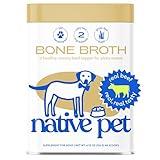 Native Pet Bone Broth for Dogs & Cats – Dog Bone Broth Powder, Dog Food Topper for Picky Eaters – Cat Broth & Dog Broth - Dog Gravy Topper for Dry Food – Pet Food Beef Broth for Dogs & Cats - 4.75oz