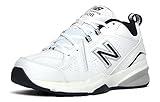 New Balance Men's 608 V5 Casual Comfort Cross Trainer, White/Navy, 11 Wide