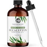 NaturoBliss 100% Pure Natural Undiluted Eucalyptus Essential Oil (4oz) Premium Therapeutic Grade Aromatherapy