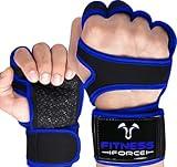 FITNESS FORCE Ventilated Gym Gloves for Men with Built-in Wrist Support for Workouts Weightlifting Gloves Workout Gloves for Women